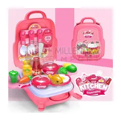 GENERICO - Set Kitchen Chef Mochila Maletin 4 en 1 Juguete Interactivo