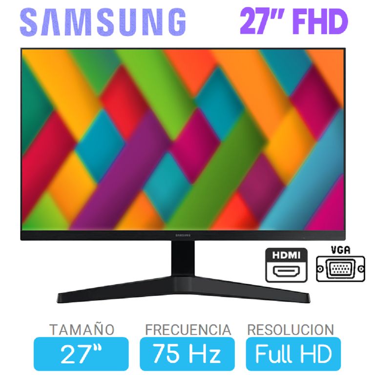 Monitor 27 Pulgadas Full HD , HDMI VGA , 75Hz LS27C310EALXPE