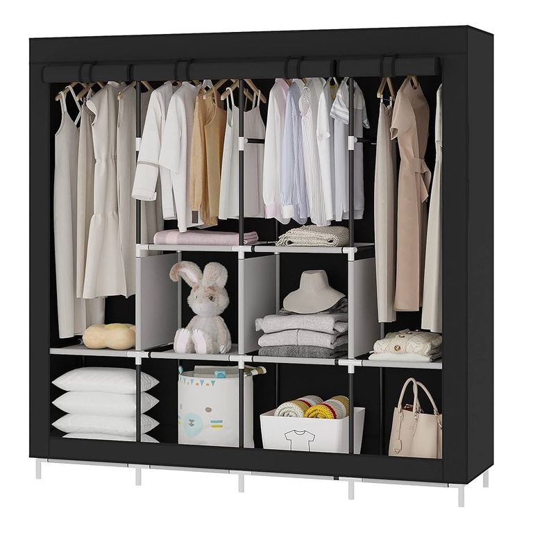 Ropero Organizador Armario Armable 4 Cuerpos 1.70 x 1.70 Ale