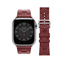GENERICO - Correa Para Applewatch Y Watch Hermès 42-44-45-49mm Vino