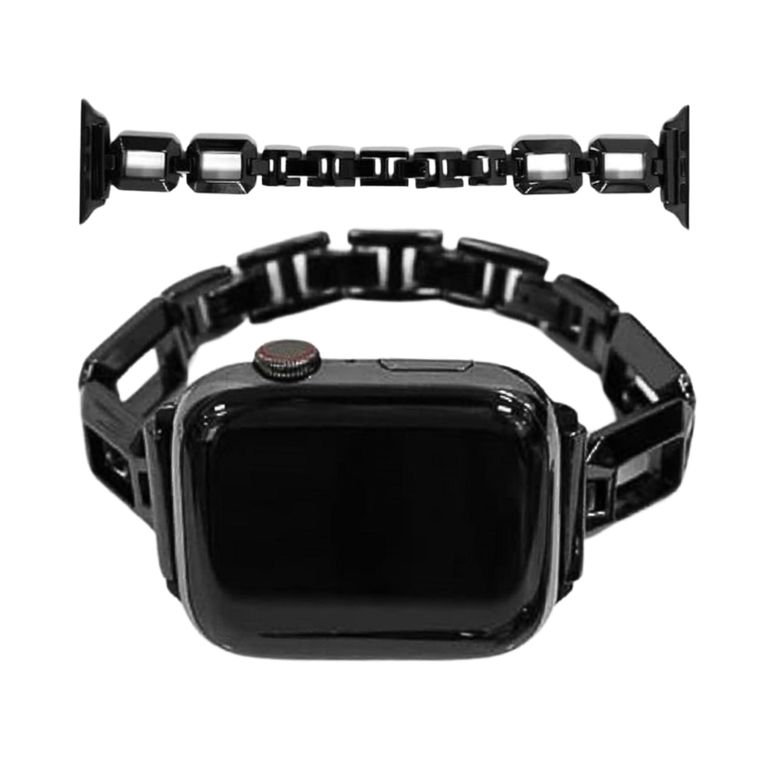 Correa Para Applewatch Y Watch Chic Steel 42-44-45-49mm Negro