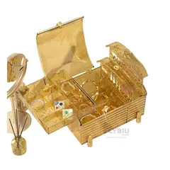 GENERICO - Baul Comodo para Anillos en Amarillo Y+Regalo Agendita