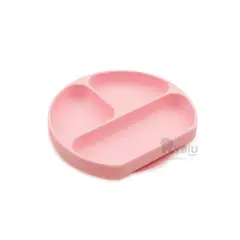 GENERICO - Plato a Prueba de Caidas de Bebe en Rosado Y+Papel de Regalo