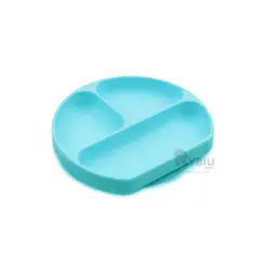 GENERICO - Plato a Prueba de Caidas de Bebe Celeste Y+Papel de Regalo