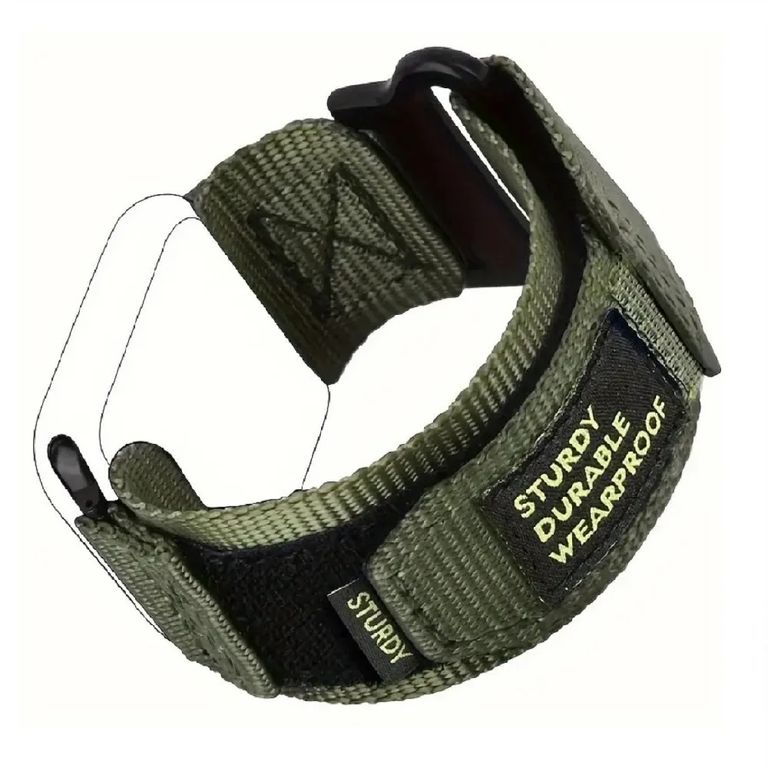 Correa Para Applewatch Y Watch Nylon Wearproof 42-44-45-49mm Verde