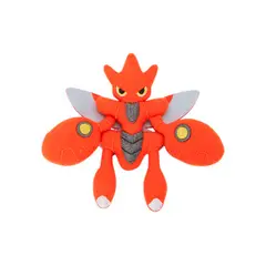 POKEMON - Peluche Broche BugOut Badge Scizor Japon 11cm