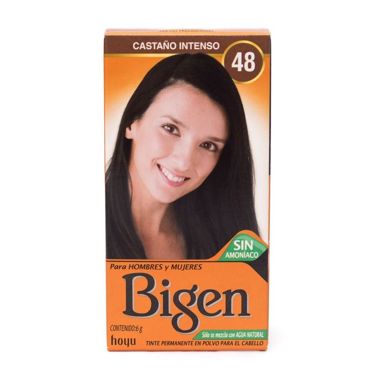 Tinte de Cabello en Polvo Castaño Intenso 48 Sin amoníaco