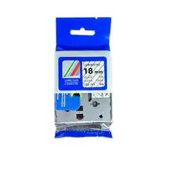BROTHER - CINTA COMPATIBLE TZ2-141 NEGRO SOBRE TRANSPARENTE