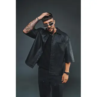 GENERICO - Camisa Oversize Manga Corta Hombre