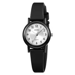 SKMEI - RELOJ 1659 Negro NÚMEROS CORREA Silicona PARA MUJER