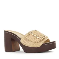 ECCO - Sandalias con Taco Mujer Triana02 Beige