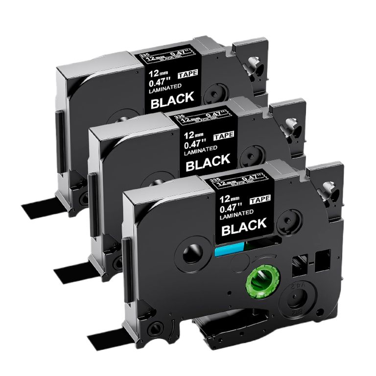 CINTA COMPATIBLE TZ2-335 BLANCO SOBRE NEGRO