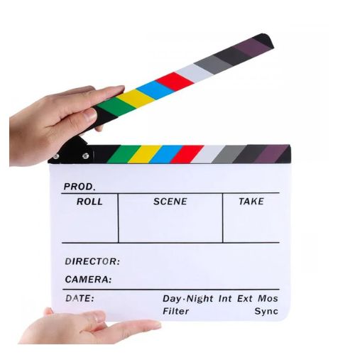 Claqueta de acrílico Blanco