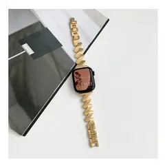 GENERICO - Correa Para Applewatch Y Watch GalaxyGlide 42-44-45-49mm Dorado