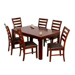 HOGAR & SPACIOS - HYS COMEDOR 6 SILLAS DAGNA NEGRO