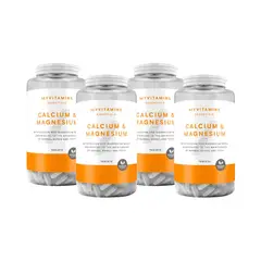 MYPROTEIN - Vitaminas Calcio y Magnesio 90 Tabletas x4