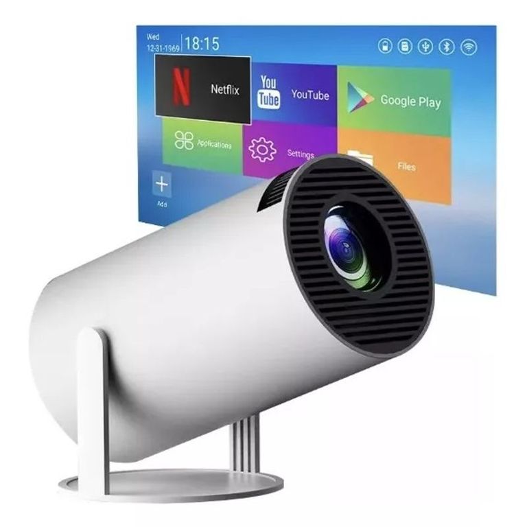 Proyector Multimedia 4K Tv HD Calidad Smart Android Led HY 300 pro