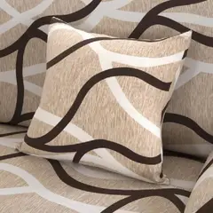 GENERICO - Fundas de Cojines x6 und Diseño Camello Lineas