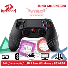REDRAGON - Mando Inalambrico Juno G818 PC PS4 Bluetooth Recargable