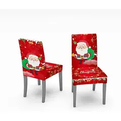 GENERICO - Funda Navideña Para Silla Pack x4