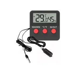 GENERICO - Termohigrómetro Higrómetro Termómetro Doble Sonda Incubadora