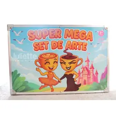 GENERICO - KIT DE DIBUJO 132PCS EN MALETA DE BAILARINA CAPUCHINA - DISEÑO ALEATORIO