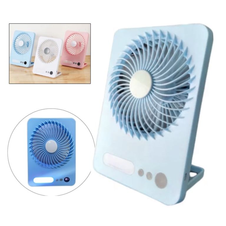 Ventilador con Lampara Portátil Kawaii Silencioso Recargable