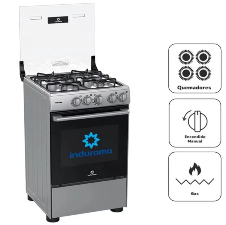 Cocina a Gas FONTANA 20" 4 Hornillas Gris