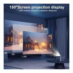 GENERICO - Proyector portatil multimedia HY350 1080p resolución 4K