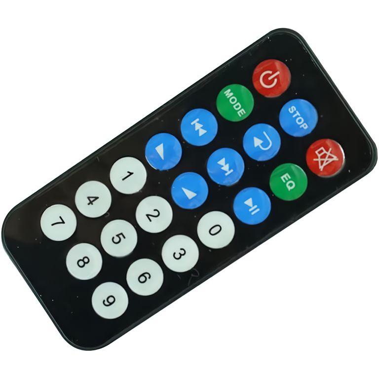 Mini Control Remoto Negro Compacto y Versátil Multifuncional