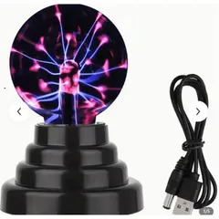 GENERICO - Lámpara Escritorio Bola De Cristal Tesla Energía Bobina Foco