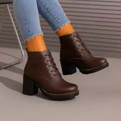 GENERICO - Botines para mujer Misshus Antonieta marron ci