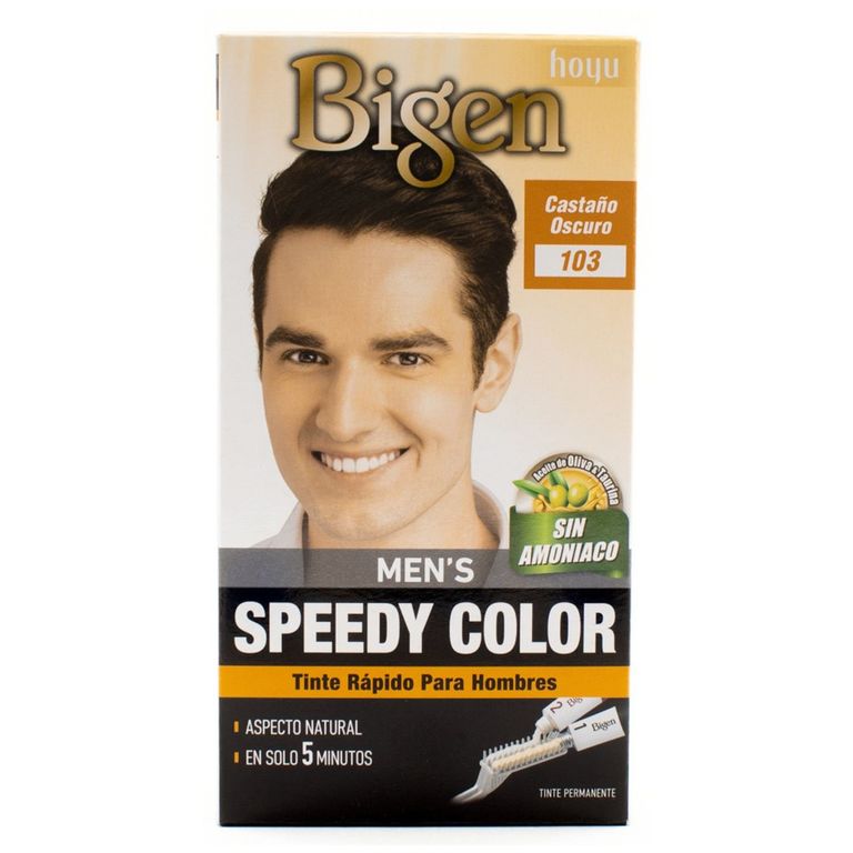 Tinte de cabello en crema Mens Speedy Color 103 Castaño Oscuro