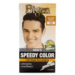 BIGEN - Tinte de cabello en crema Mens Speedy Color 103 Castaño Oscuro