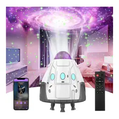 GENERICO - Lampara de proyeccion para niños Proyector de galaxia diseño cohete