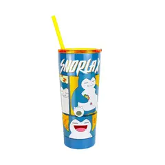 POKEMON - Vaso Acrilico Snorlax Con Sorbete