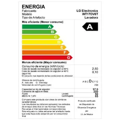 LG - LAVADORA 17 KG CARGA SUPERIOR AI DD INTELIGENCIA ARTIFICIAL WT17DV6T