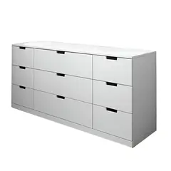 HOGAR & SPACIOS - HYS COMODA 9 CAJONES BANNY BLANCO