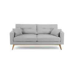 HOGAR & SPACIOS - HYS SOFA 2 CUERPOS FAUSTO GRIS CLARO