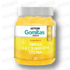 GENERICO - OMEGA PARA ADULTOS GOMITAS SOTTCOR 100GR NARANJA