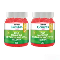 GENERICO - ZINC MAGNESIO BETAGLUCANO VIT C Y SELENIO GOMITAS SOTTCOR x 2