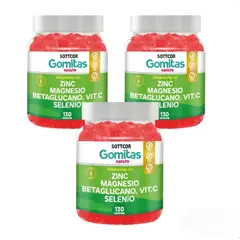 GENERICO - ZINC MAGNESIO BETAGLUCANO VIT C Y SELENIO GOMITAS SOTTCOR x 3