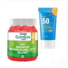 GENERICO - ZINC MAGENSIO VIT C GOMITAS SOTTCOR + REGALO BLOQUEADOR REFRESCANTE