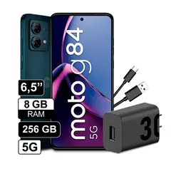 MOTOROLA - Celular Moto G84 8gb 256gb 5G Color Negro