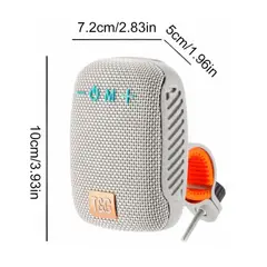 GENERICO - Parlante para bicicleta altavoz inalámbrico Bluetooth color gris
