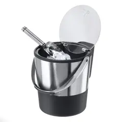 GENERICO - Hielera de doble pared con pala de metal con capacidad de 3.8 litros