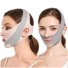 BEAUTIFUL - Faja Doble Facial Elevacion de Linea V Adelgazador de Papada 2 en 1