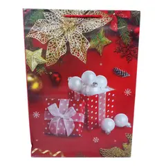 GENERICO - Bolsa De Regalo Navidad Regalo Puntos 44x32cm 1u