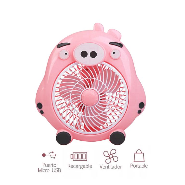 Ventilador Cute Kids para Escritorio Diseño Animado Bird