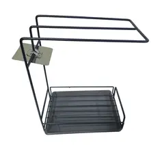 GENERICO - Estante escurridor multiples usos sujeto a pared - Negro